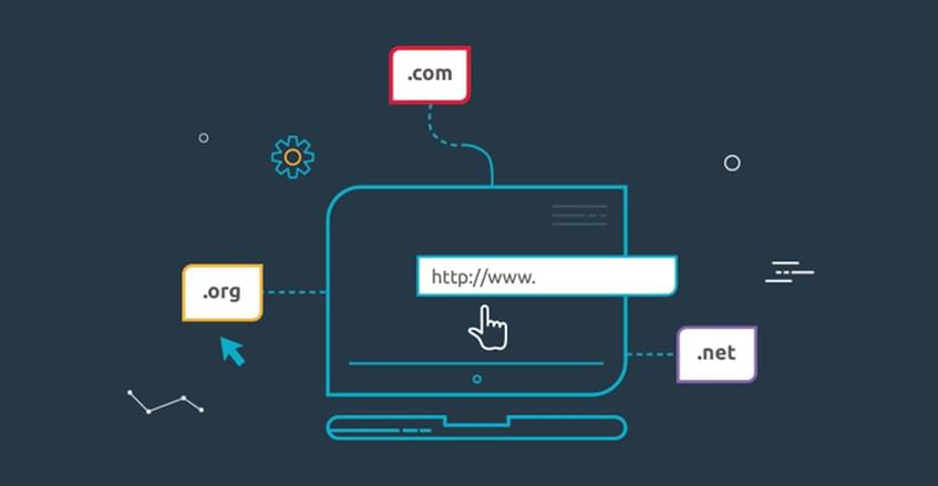 O que é um domínio e quais seus tipos de extensão?